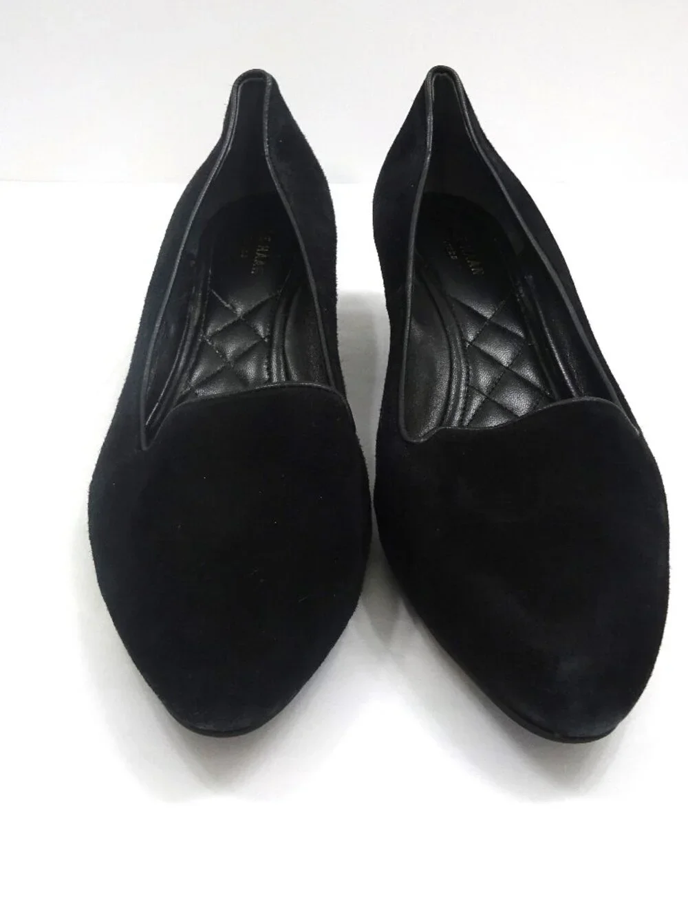 Cole Haan Black Suede Wedge Pumps - Size 9